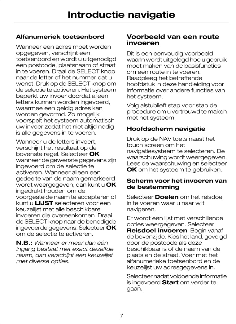 Ford CD-navigatiesysteem Handleiding 2008 - 2011