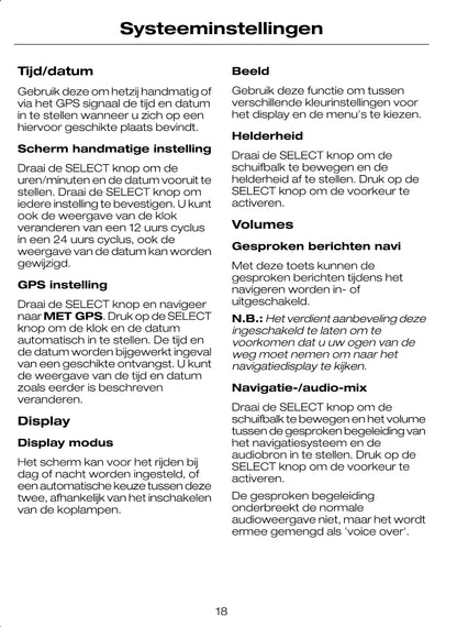 Ford CD-navigatiesysteem Handleiding 2008 - 2011