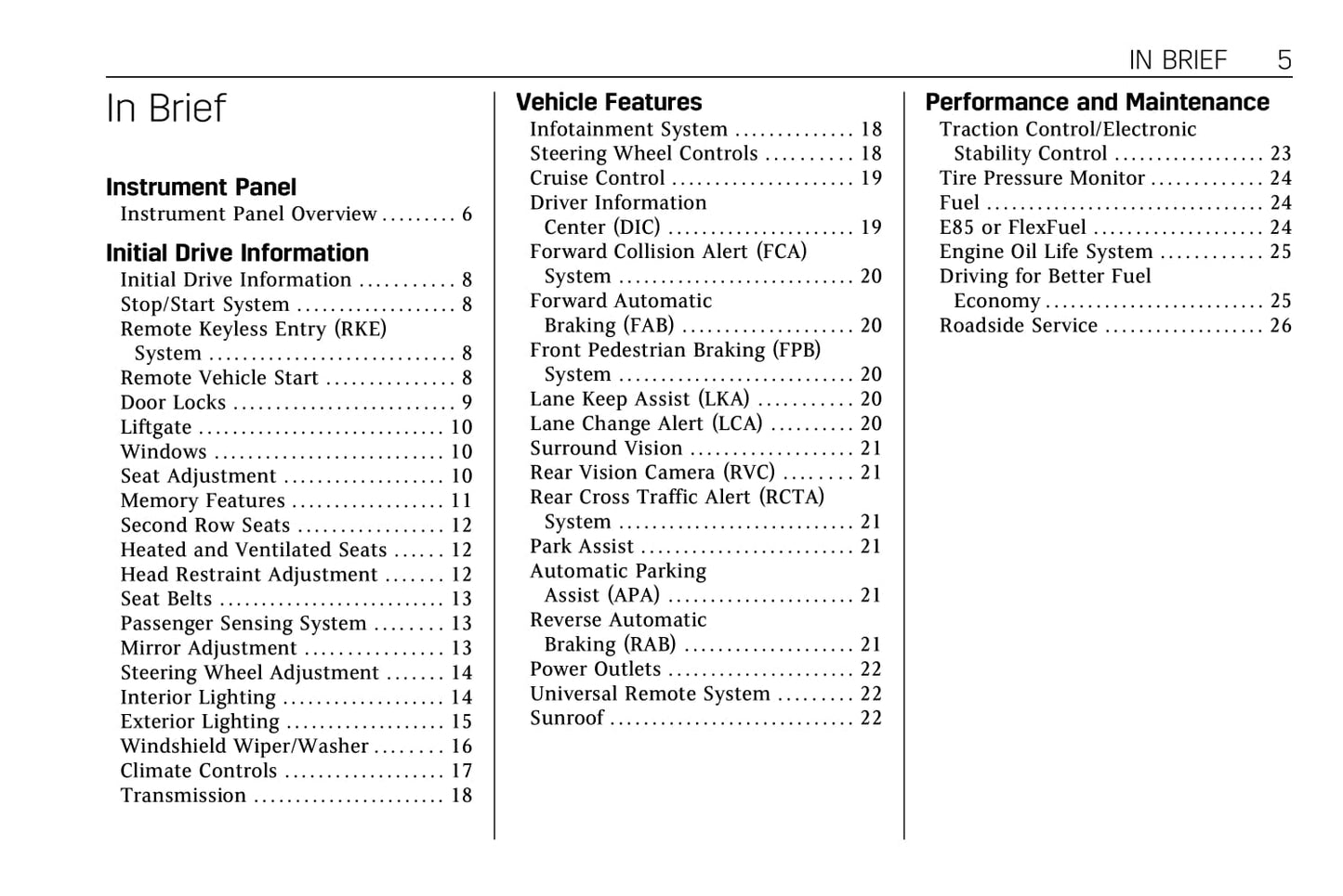 2019 Cadillac XT5 Owner's Manual | English