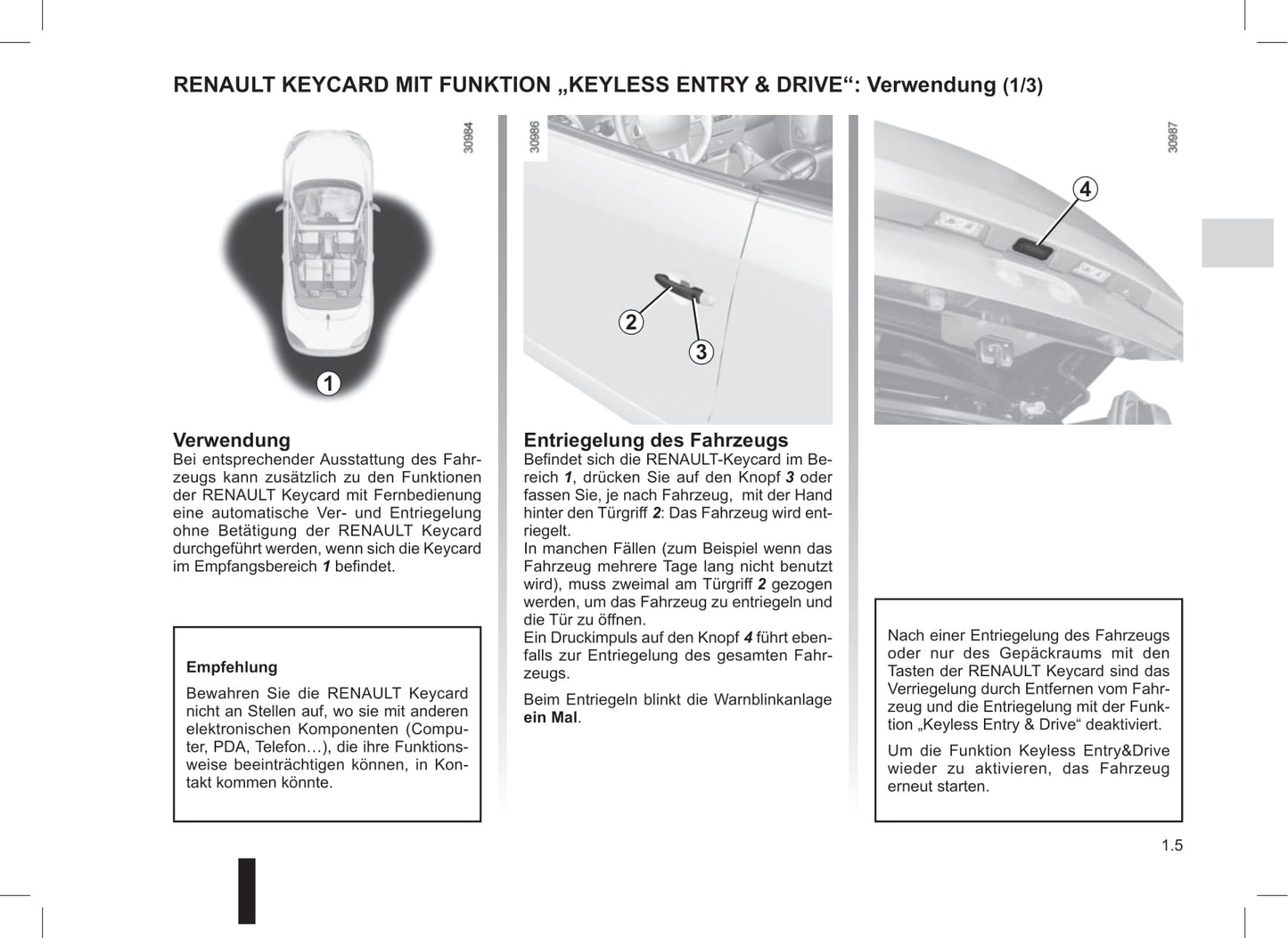 2014-2015 Renault Mégane Coupé Cabriolet/Mégane CC Owner's Manual | German