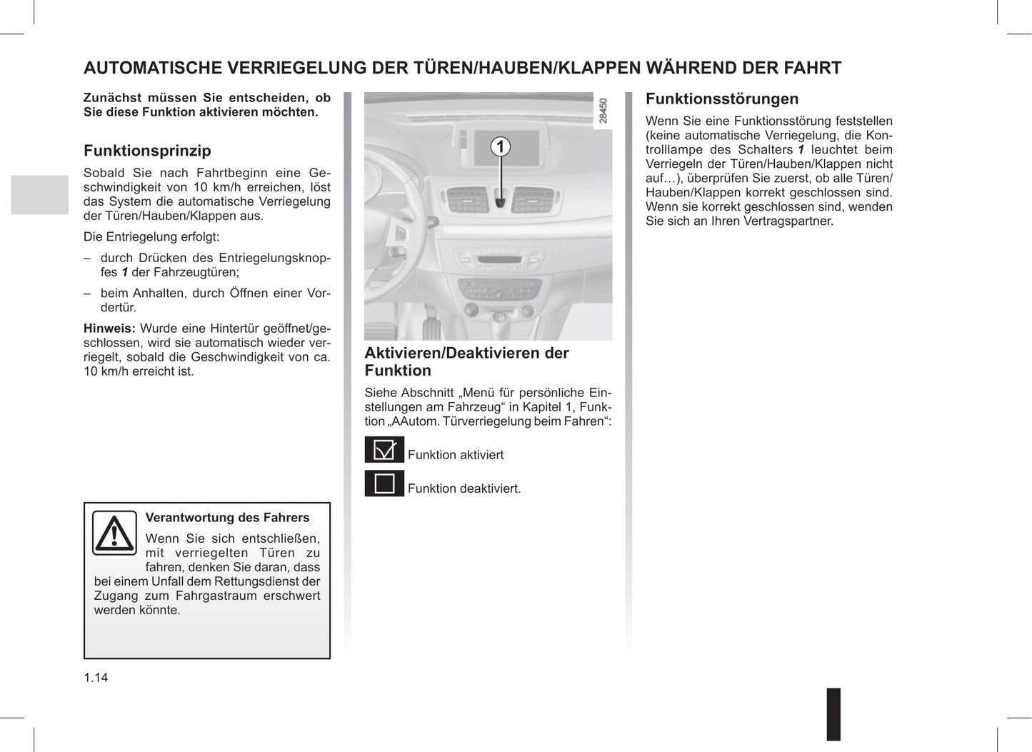 2014-2015 Renault Mégane Coupé Cabriolet/Mégane CC Owner's Manual | German