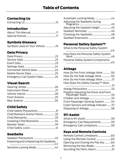 2022 Ford Maverick Owner's Manual | English