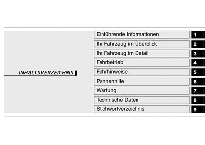 2006-2007 Kia Picanto Owner's Manual | German