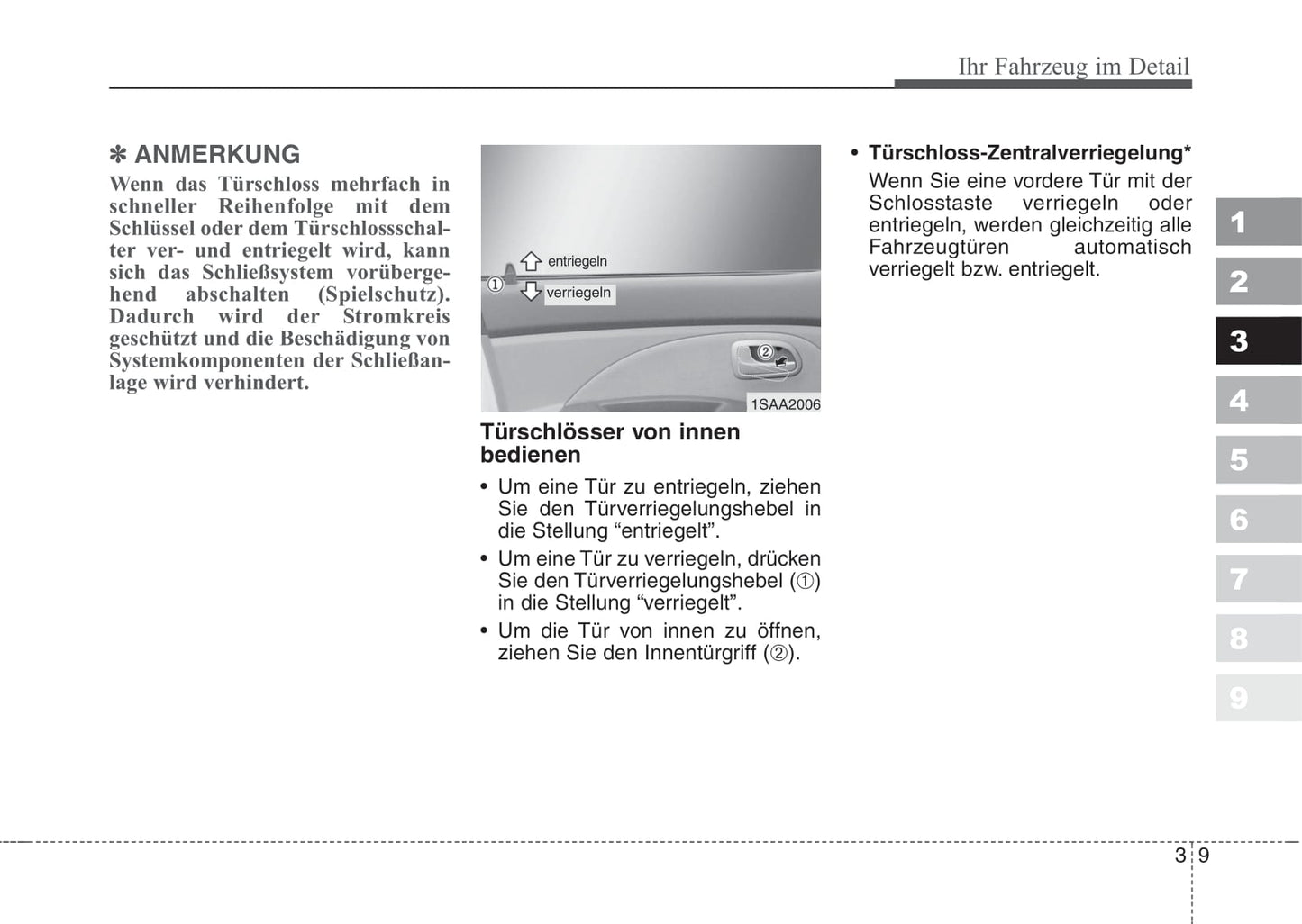 2006-2007 Kia Picanto Owner's Manual | German