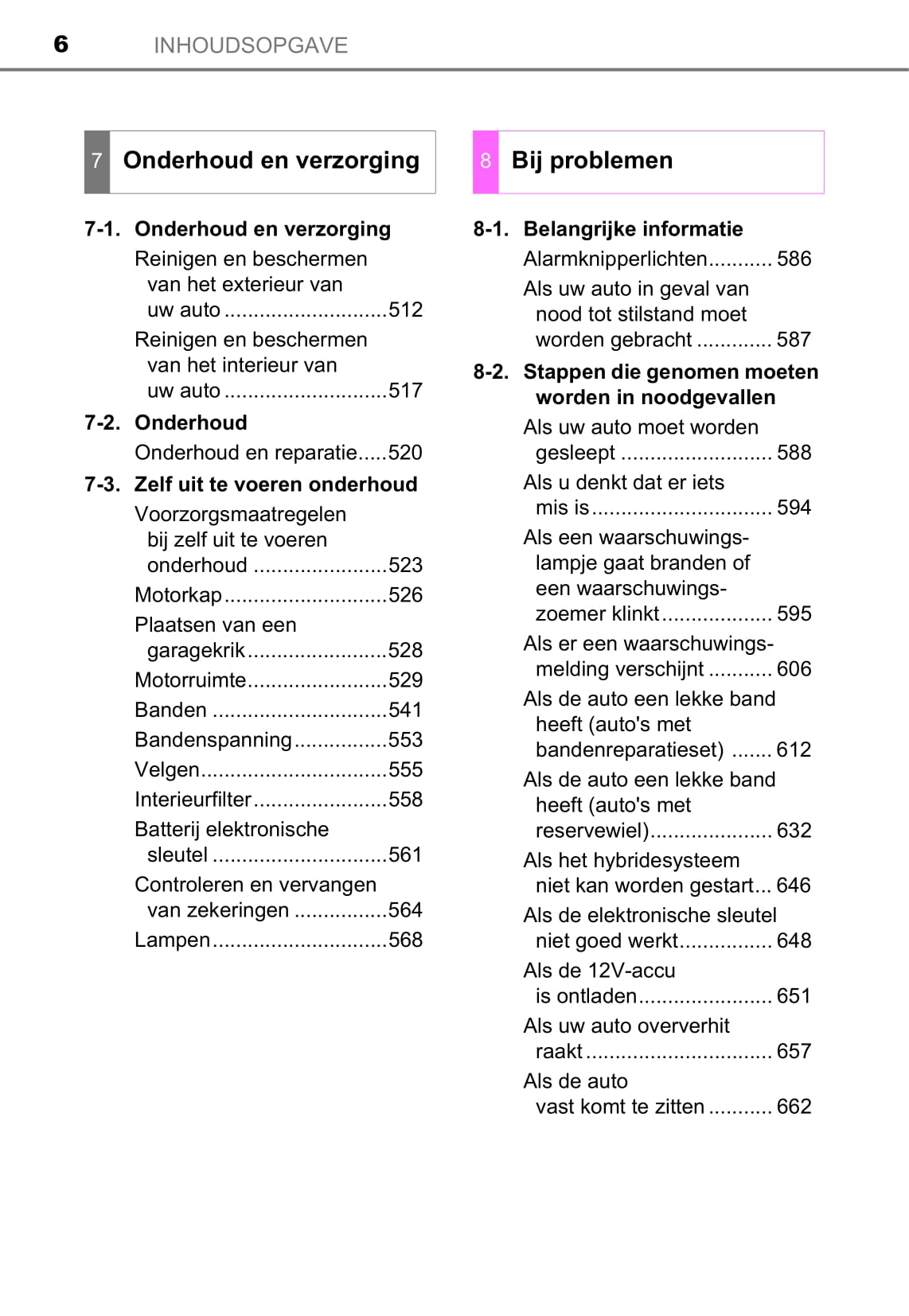 2016-2018 Toyota C-HR Hybrid Owner's Manual | Dutch