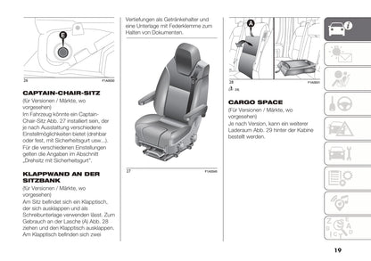 2018-2019 Fiat Ducato Base Camper Gebruikershandleiding | Duits