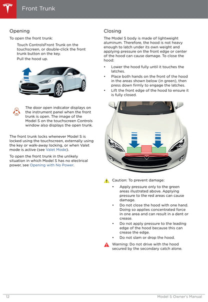 2013-2016 Tesla Model S Manuel du propriétaire | Anglais