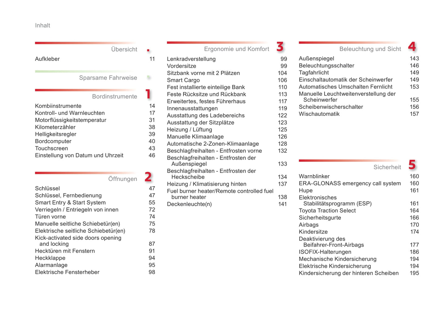 2016-2019 Toyota Proace/Proace Van/Proace Verso Owner's Manual | German