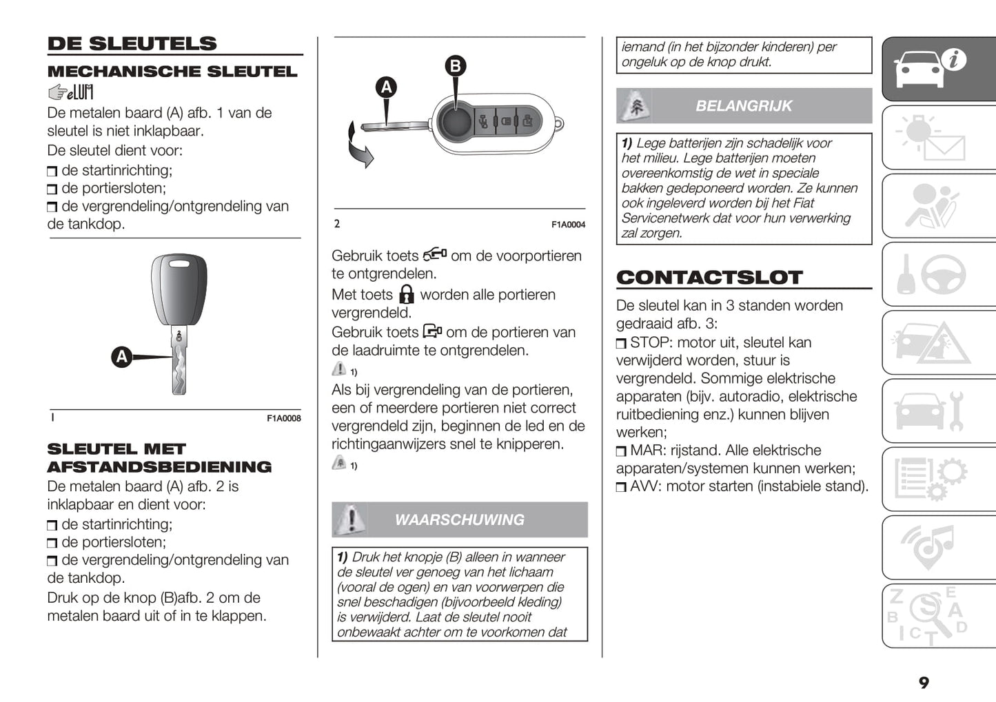 2019-2020 Fiat Ducato Owner's Manual | Dutch