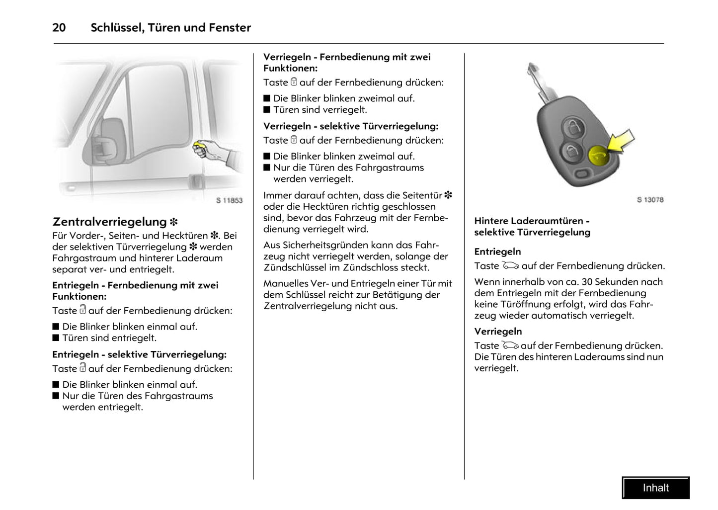 2009-2010 Opel Movano Bedienungsanleitung | Deutsch