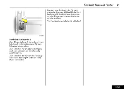 2009-2010 Opel Movano Bedienungsanleitung | Deutsch