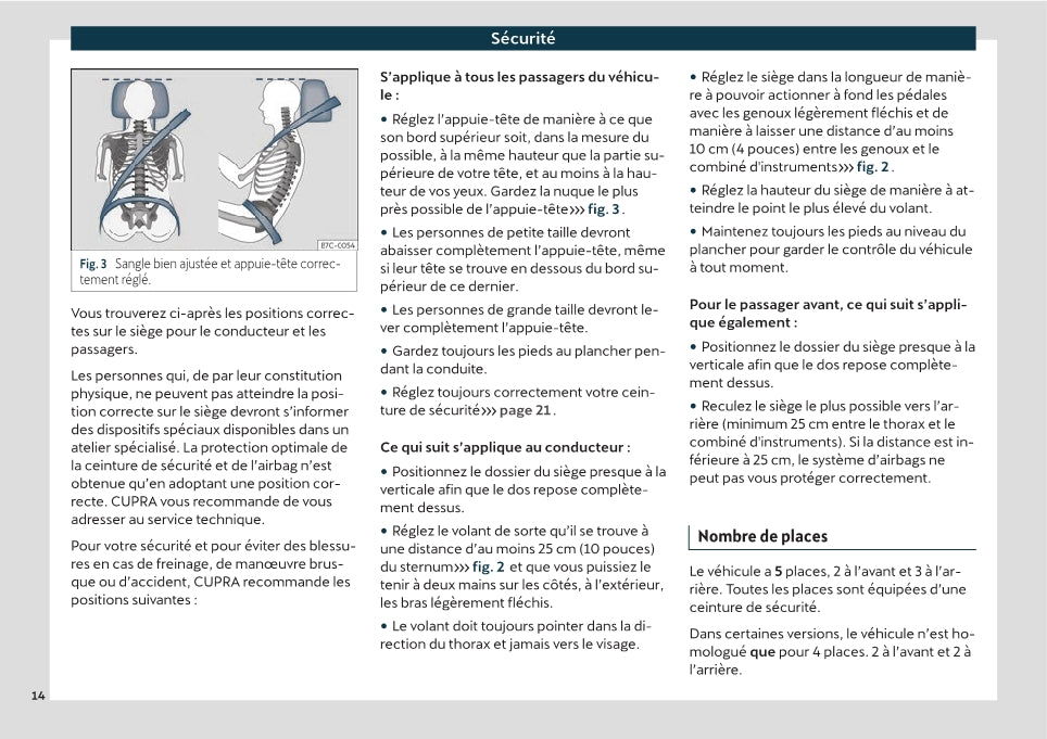 2021 Cupra Ateca Owner's Manual | French