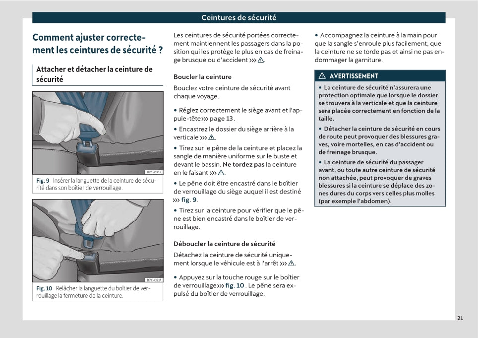 2021 Cupra Ateca Owner's Manual | French