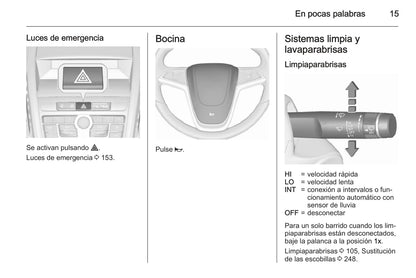 2015 Opel Zafira/Zafira Tourer Gebruikershandleiding | Spaans