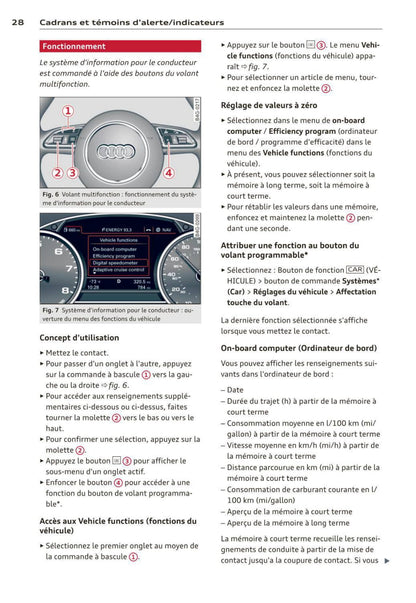 2011-2014 Audi A6/S6 Manuel du propriétaire | Français