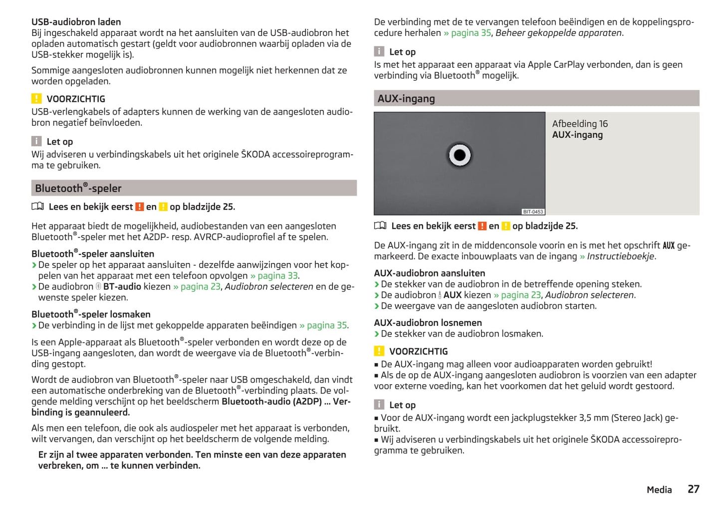 Skoda Amundsen en Bolero Handleiding 2015