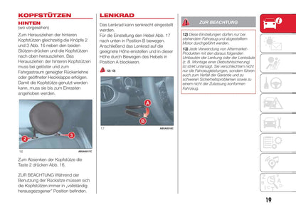 2016-2017 Abarth 500 Owner's Manual | German