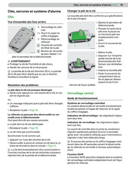 2019-2020 Skoda Kamiq Owner's Manual | French