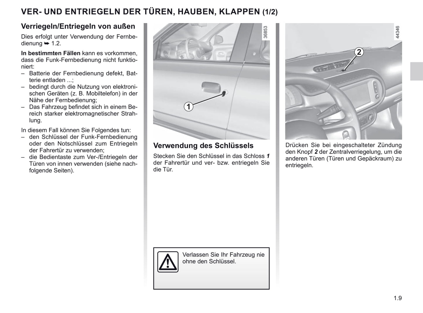 2019-2020 Renault Twingo Owner's Manual | German