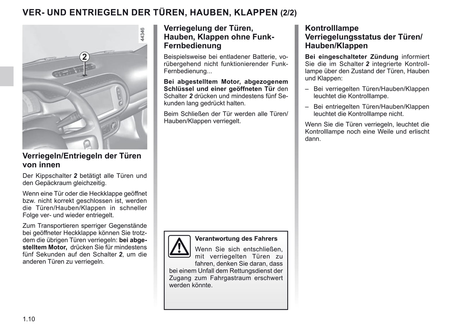 2019-2020 Renault Twingo Owner's Manual | German