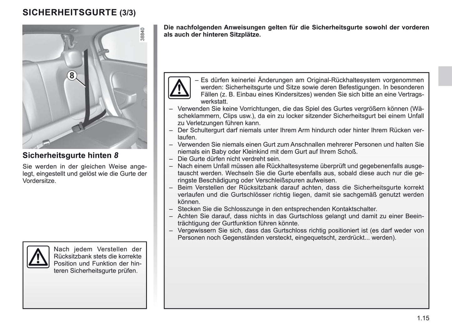 2019-2020 Renault Twingo Owner's Manual | German