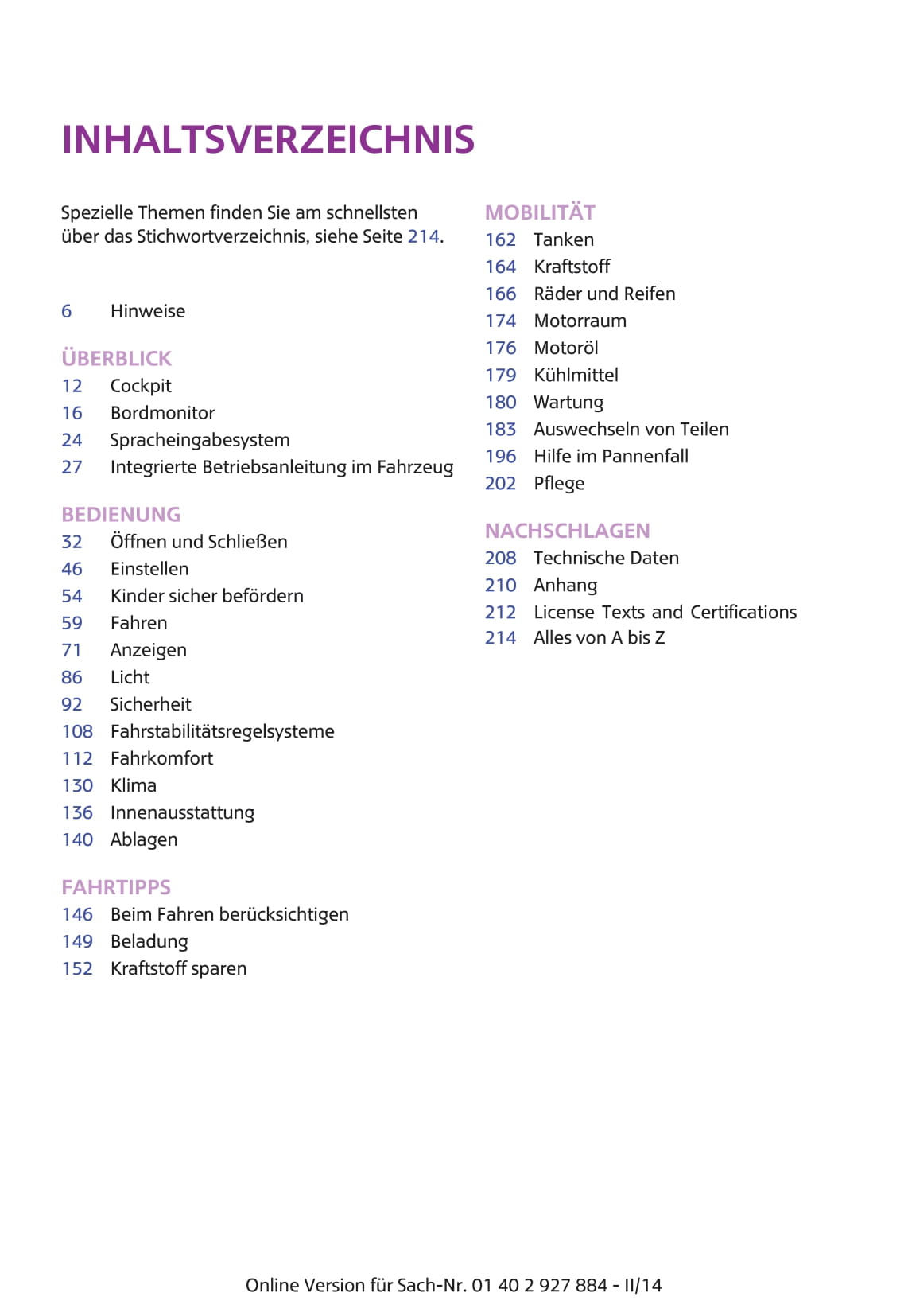 2014-2018 Mini Mini Gebruikershandleiding | Duits