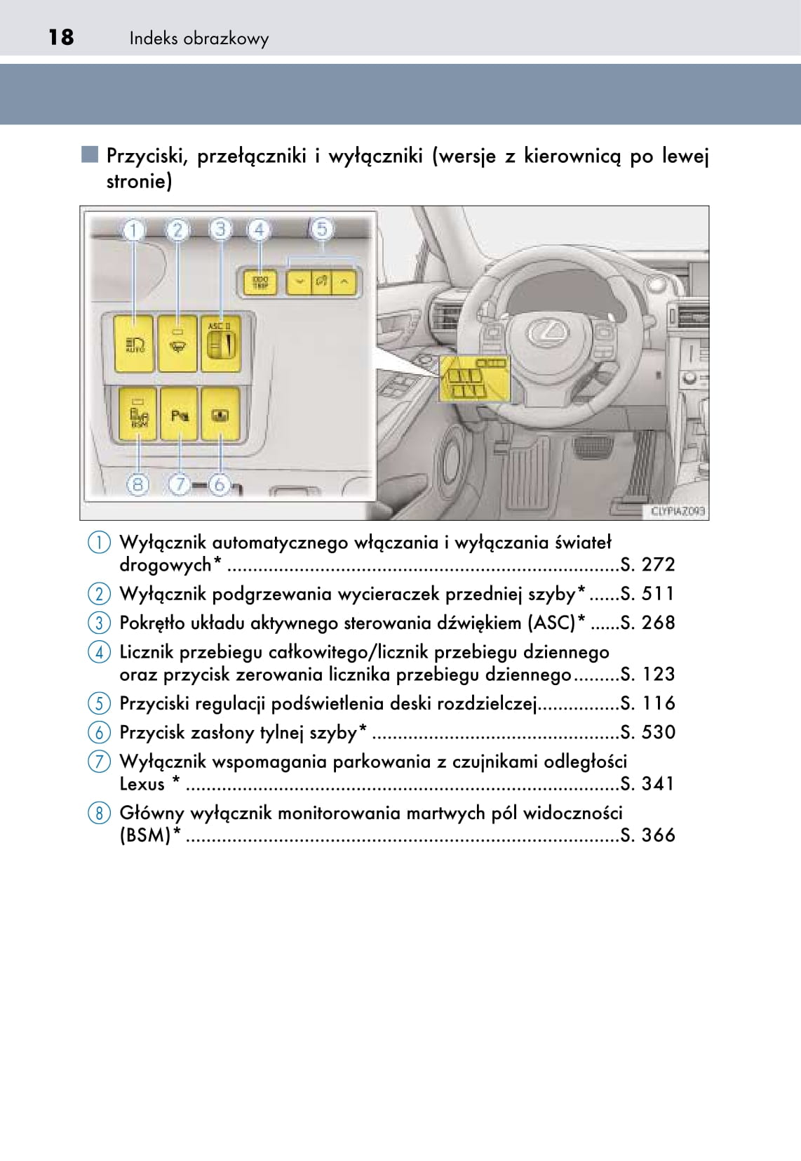 2018-2019 Lexus IS 300h Bedienungsanleitung | Polnisch