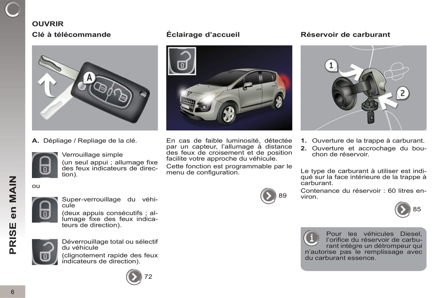 2012-2013 Peugeot 3008 Bedienungsanleitung | Französisch