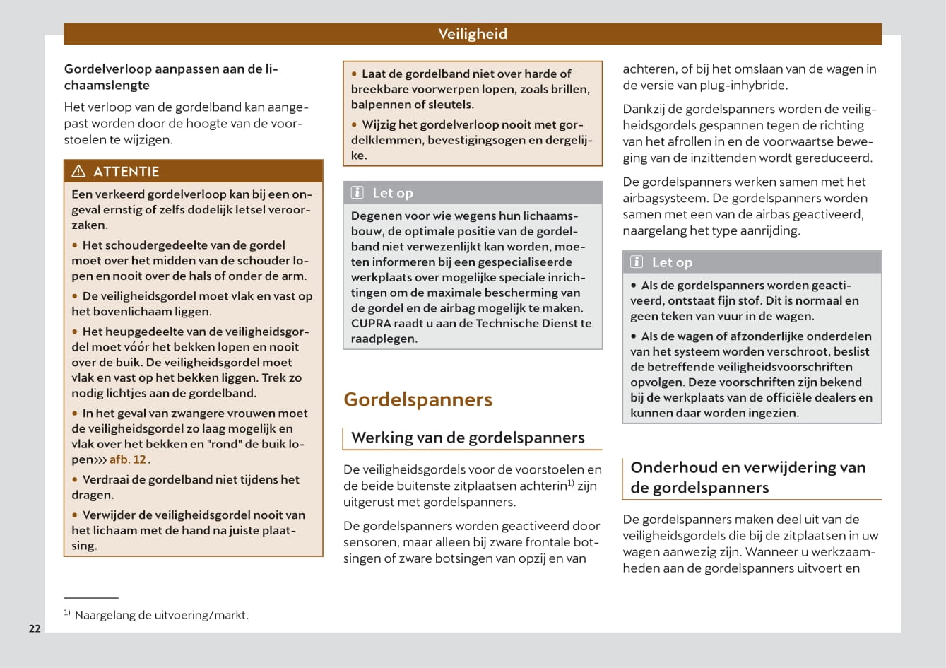 2022 Cupra Formentor Bedienungsanleitung | Niederländisch