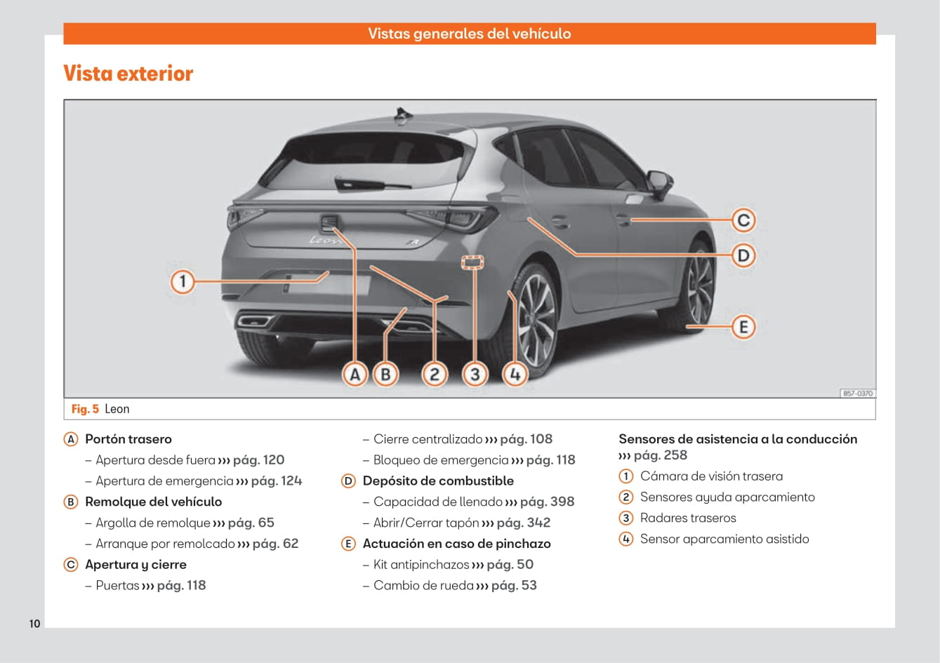 2020-2021 Seat Leon/Leon Sportstourer Owner's Manual | Spanish