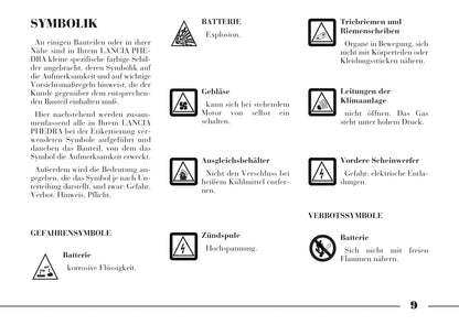 2008-2011 Lancia Phedra Bedienungsanleitung | Deutsch