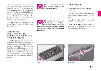 2008-2011 Lancia Phedra Bedienungsanleitung | Deutsch