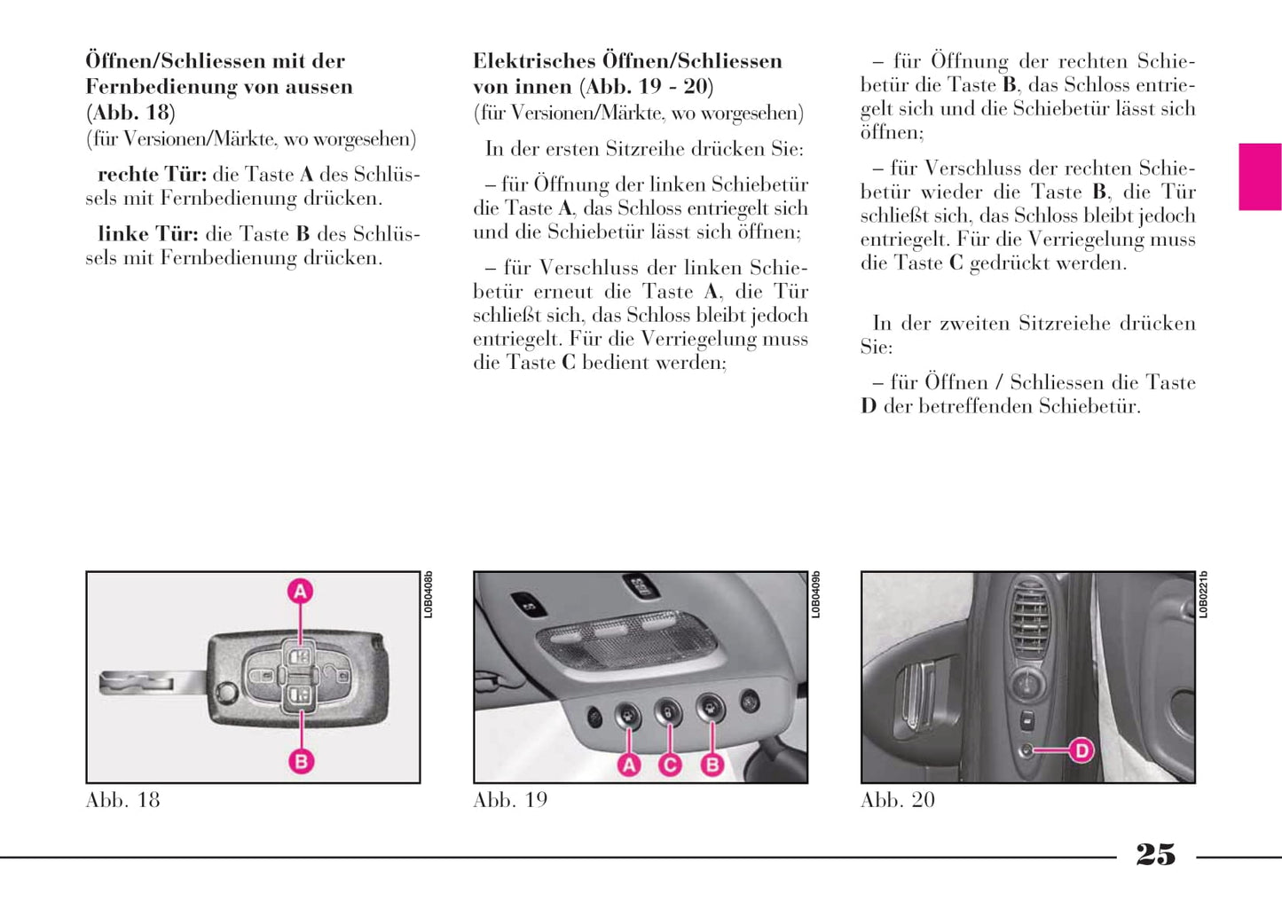 2008-2011 Lancia Phedra Bedienungsanleitung | Deutsch