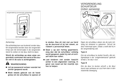 1992-2000 Nissan Serena Manuel du propriétaire | Néerlandais