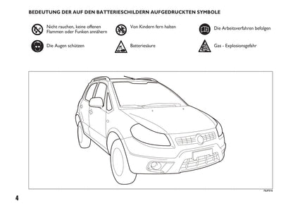 2010-2011 Fiat Sedici Bedienungsanleitung | Deutsch