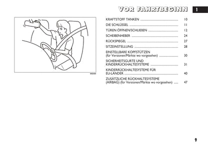 2010-2011 Fiat Sedici Bedienungsanleitung | Deutsch