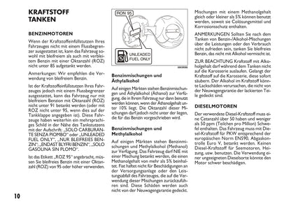 2010-2011 Fiat Sedici Bedienungsanleitung | Deutsch