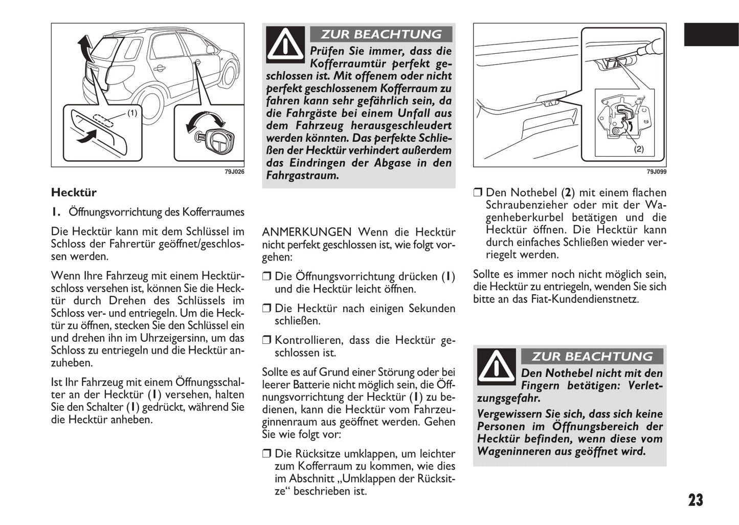 2010-2011 Fiat Sedici Bedienungsanleitung | Deutsch