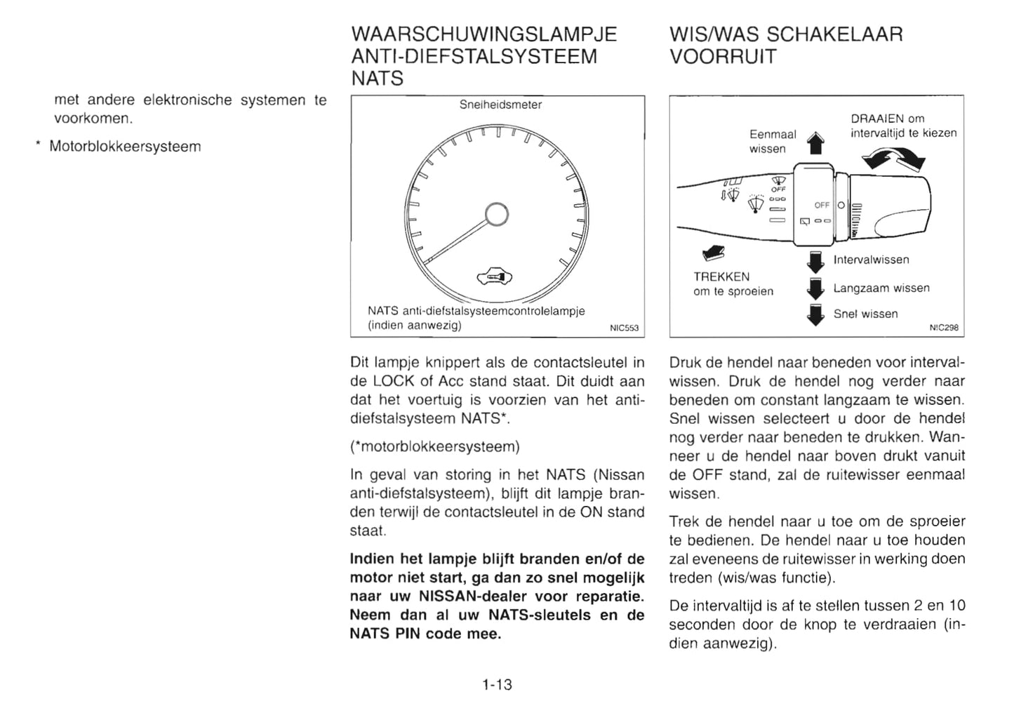 2001-2002 Nissan Primera Owner's Manual | Dutch