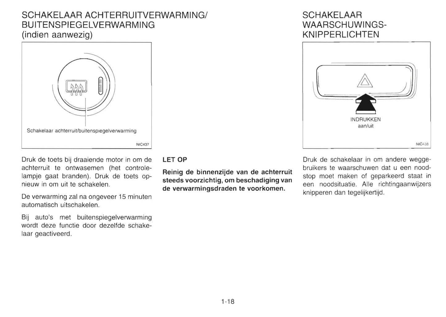 2001-2002 Nissan Primera Owner's Manual | Dutch