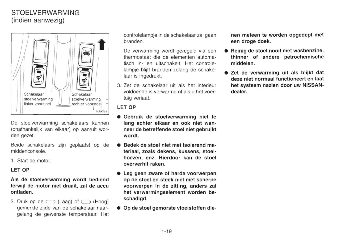 2001-2002 Nissan Primera Owner's Manual | Dutch