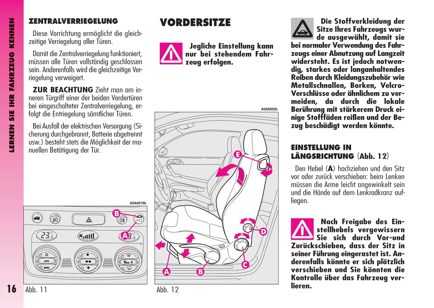 2007-2011 Alfa Romeo GT Bedienungsanleitung | Deutsch