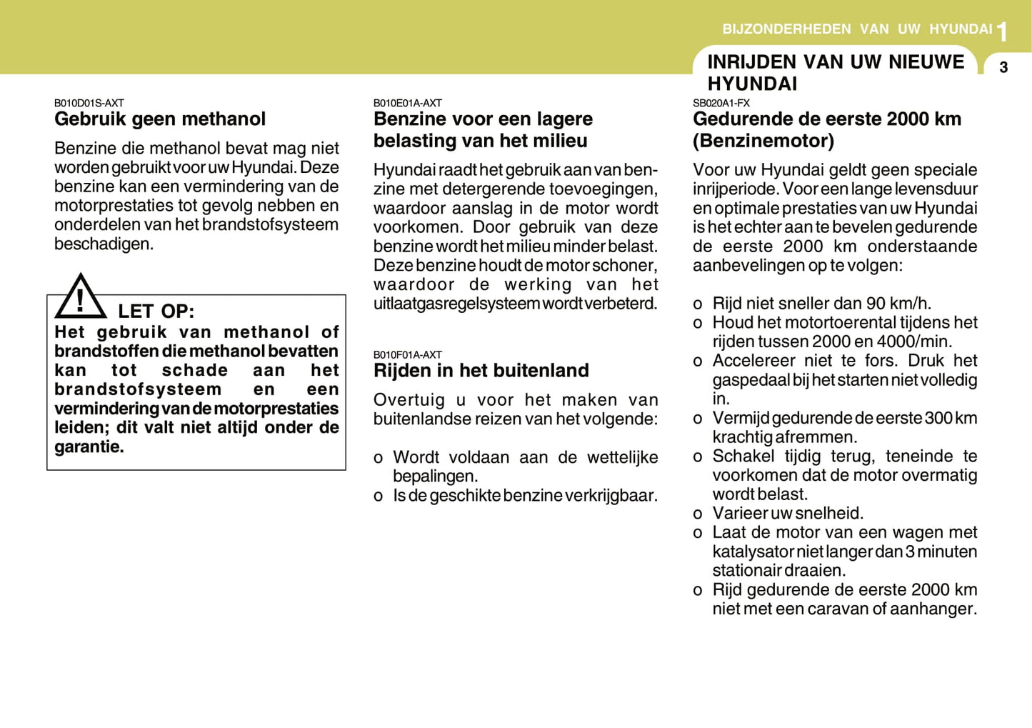 2006-2007 Hyundai Matrix Gebruikershandleiding | Nederlands