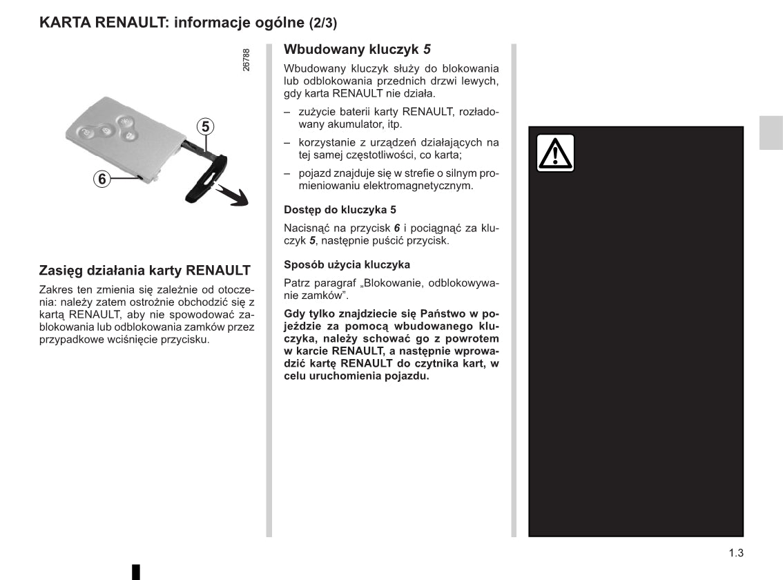 2015-2016 Renault Clio Owner's Manual | Polish