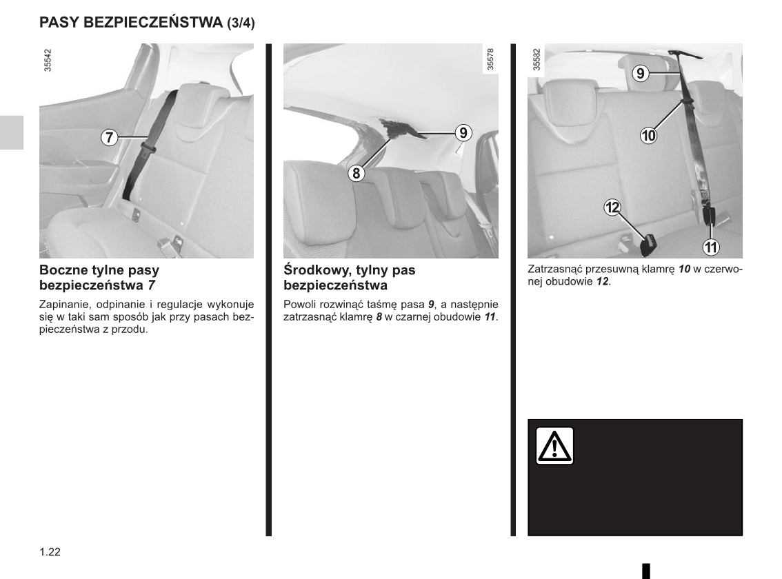 2015-2016 Renault Clio Owner's Manual | Polish