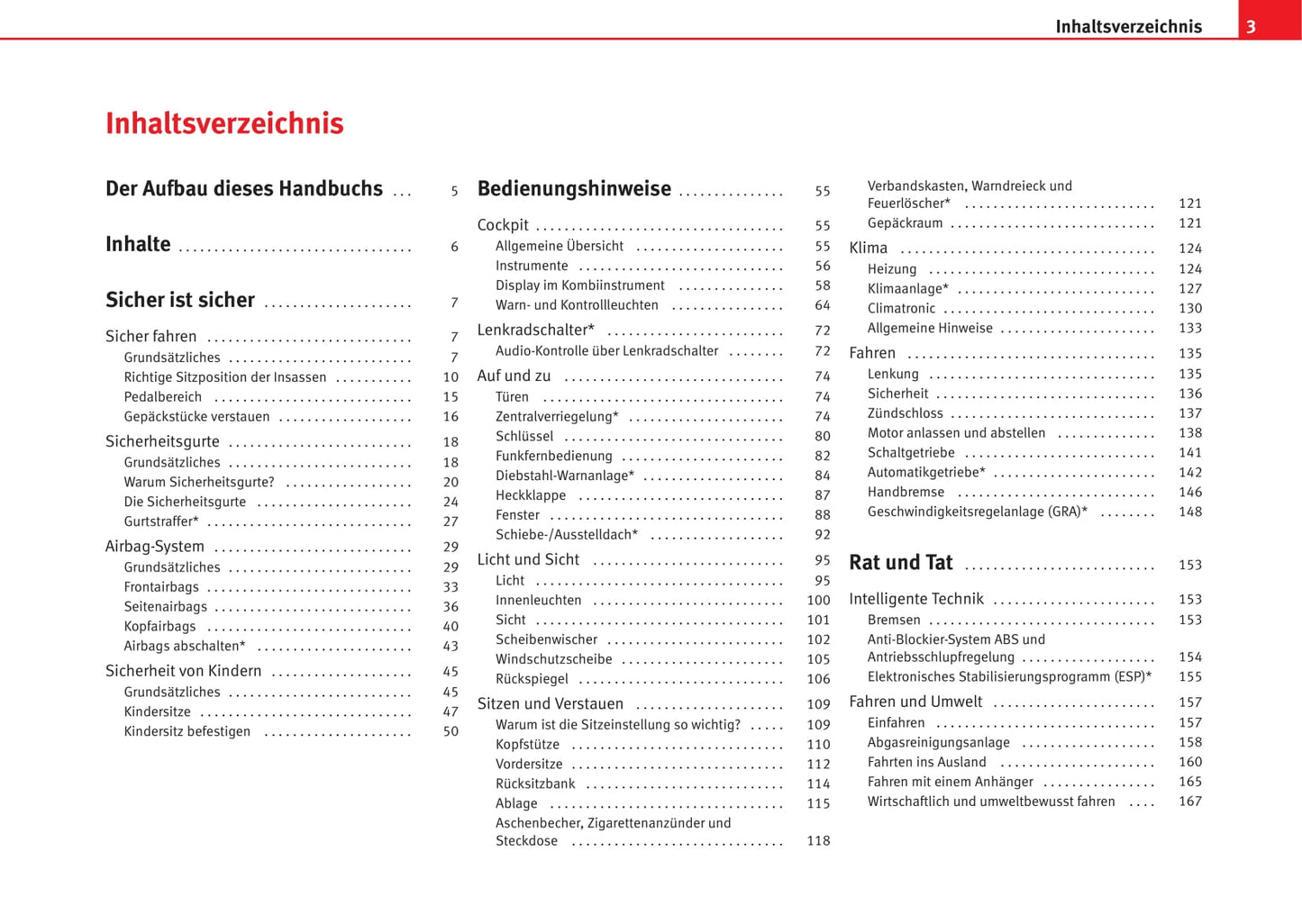 2006-2007 Seat Ibiza Owner's Manual | German