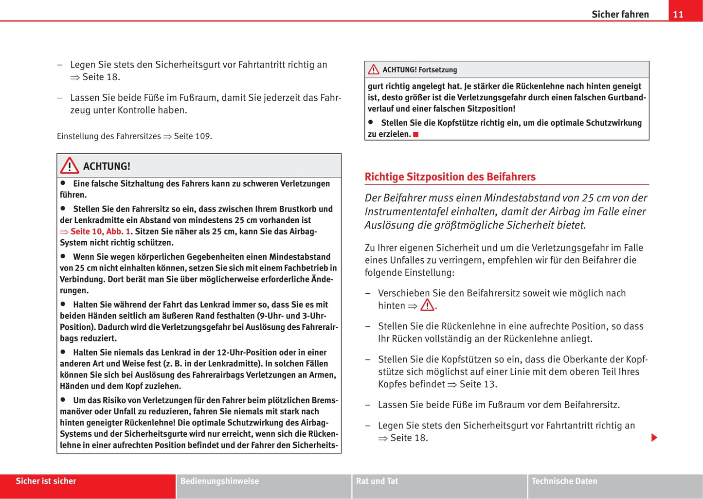 2006-2007 Seat Ibiza Owner's Manual | German