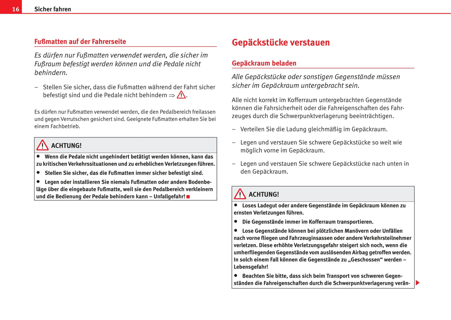 2006-2007 Seat Ibiza Owner's Manual | German