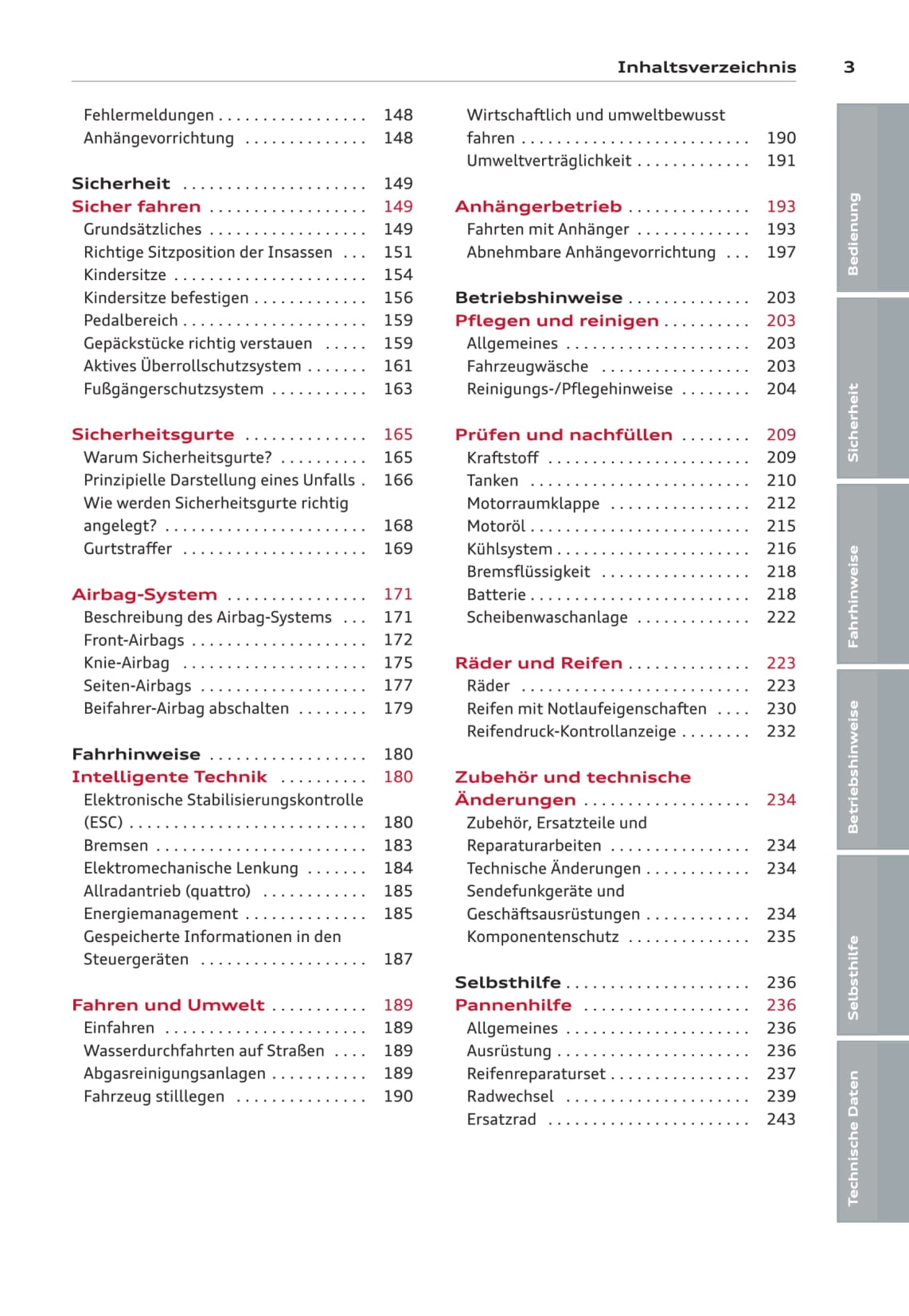 2013-2016 Audi A3 Cabriolet Owner's Manual | German