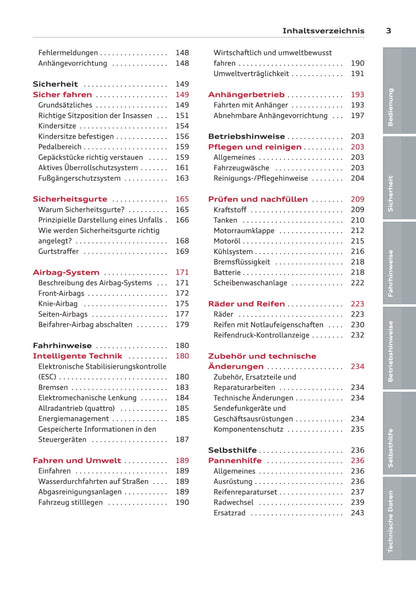 2013-2016 Audi A3 Cabriolet Owner's Manual | German